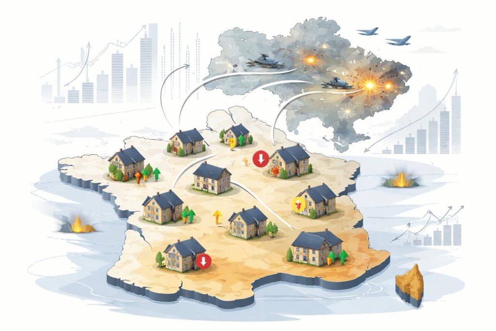 analyse de l'impact de la guerre en ukraine sur le marché immobilier français et ses dynamiques, avec un focus sur les tendances, les défis et les opportunités.